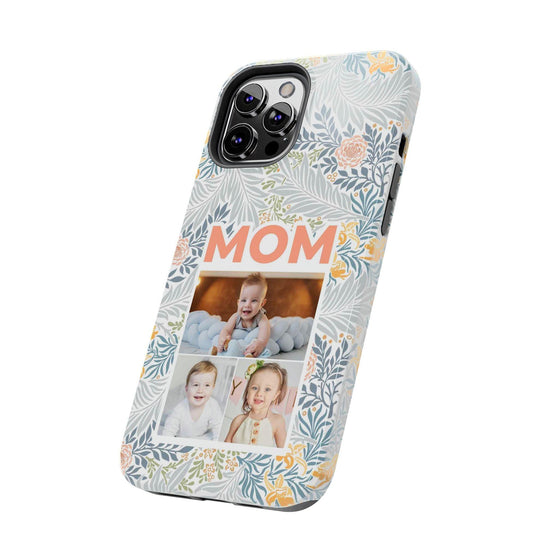 Custom Photo Collage iPhone Case for Mom - Floral Design - PC001