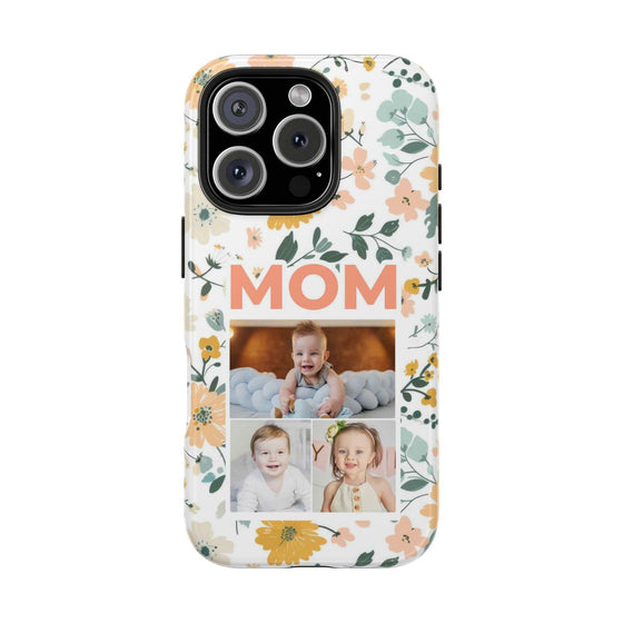 Customized Floral Photo Tough Phone Case for Mom - PC009