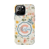 Personalized Floral Tough Phone Case - Customized with Name | Durable Protection - PC013