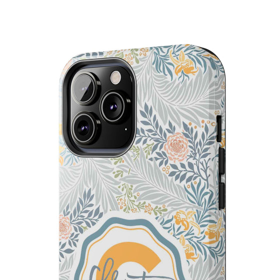 Custom Monogram Phone Cases With Floral Design - PC003