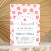 Editable Strawberry Shower Baby Shower Invitation BS01