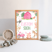  Editable Birthday Custom Sign Farm F102