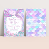 Editable Mermaid Birthday Package M304