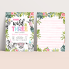 Editable Young Wild And Three Birthday Invitation S203