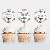 Editable Under The Sea Cupcake Toppers US01