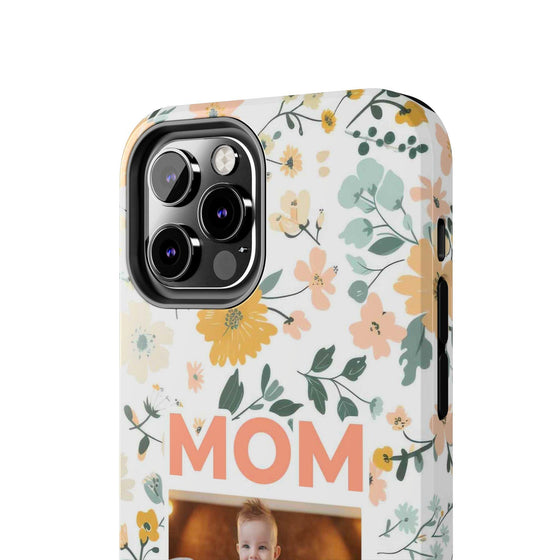 Customized Floral Photo Tough Phone Case for Mom - PC009