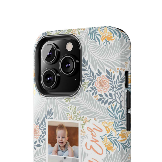 Personalized Tough Phone Case - Best Mom Ever with Floral Design - PC002