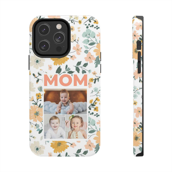 Customized Floral Photo Tough Phone Case for Mom - PC009