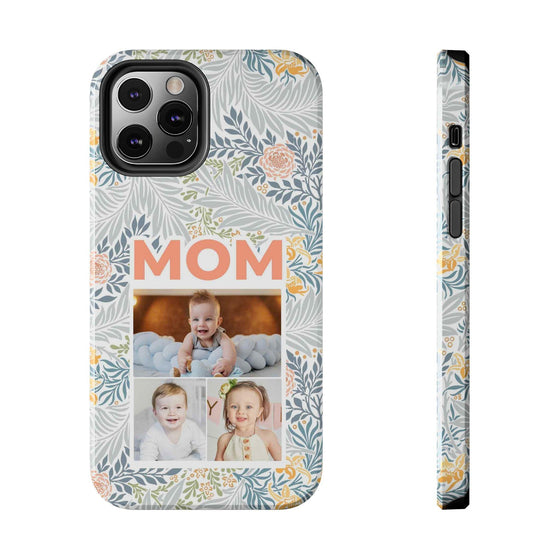 Custom Photo Collage iPhone Case for Mom - Floral Design - PC001