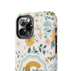 Personalized Floral Tough Phone Case - Custom Name Design - PC007