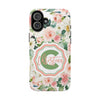 Personalized Floral Phone Case - Custom Tough Case with Name - PC025