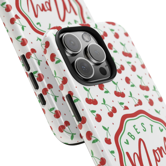 Best Mom Ever Cherry Pattern Tough Phone Case - PC022