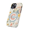 Personalized Floral Tough Phone Case - Customized with Name | Durable Protection - PC013