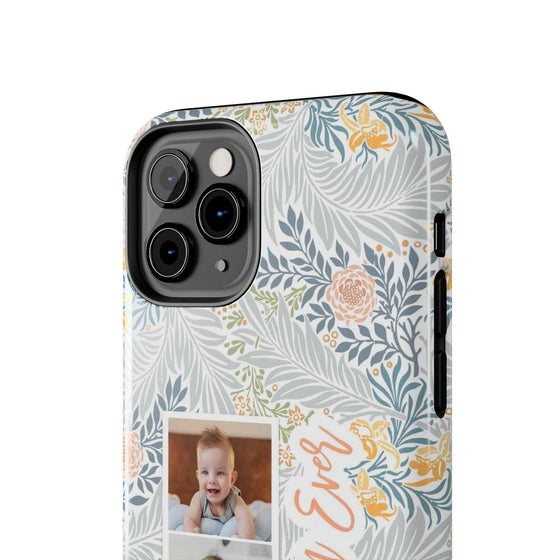 Personalized Tough Phone Case - Best Mom Ever with Floral Design - PC002