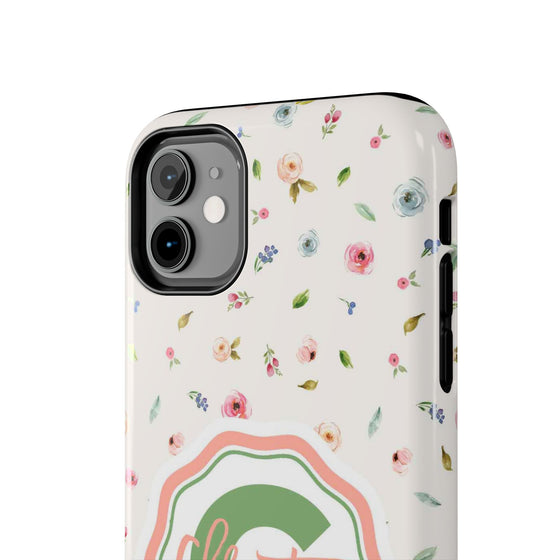 Personalized Floral Tough Phone Case for Women | Durable & Stylish Protection - PC029