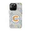 Custom Monogram Phone Cases With Floral Design - PC003