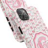 Personalized Tough Phone Case with Pink Bow Design - PC017