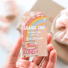  EDITABLE Five Is A Vibe Birthday Favor Tag G205