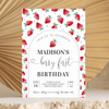 Editable Berry First Birthday Invitation Strawberry BF23