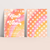 Editable Nine Is A Vibe Birthday Invitation G409