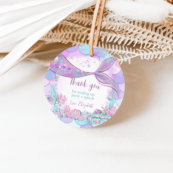 Editable Mermaid Birthday Package M304