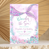 Editable Oneder the Sea Mermaid Invitation M401