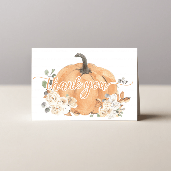 Editable Pumpkin Baby Shower Set P002