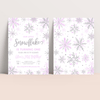 Editable Winter Onederland Birthday Invitation SN03
