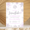 Editable Winter Onederland Birthday Invitation SN03