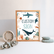  Editable Under The Sea Custom Sign US01