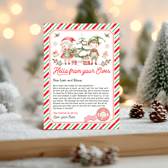 Editable Elf Arrival Letter ELF102