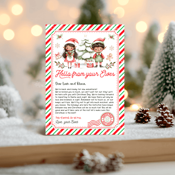 Editable Elf Arrival Letter ELF104