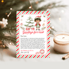 Editable Elf Goodbye letter ELF210