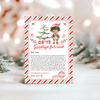 Editable Elf Goodbye letter ELF210