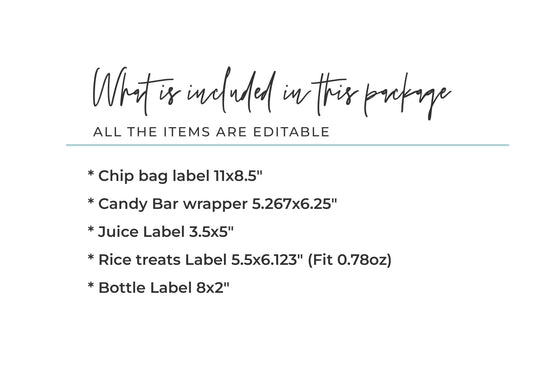 Editable First Trip Around The Sun Party Favor Birthday Package TA03