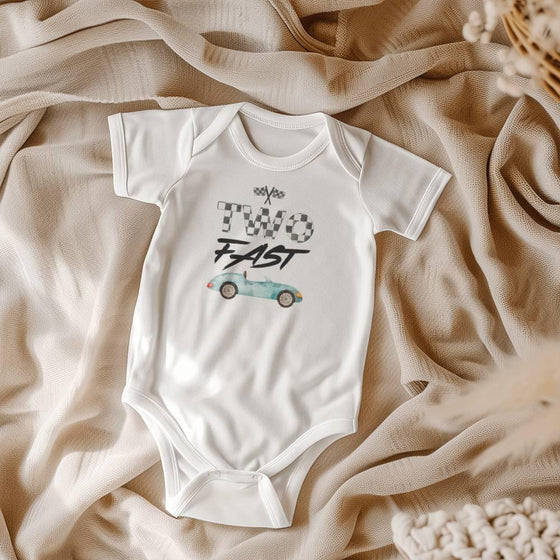 Two Fast Birthday Baby Bodysuit R102