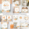 Editable Our Little Pumpkin Birthday Package PB001