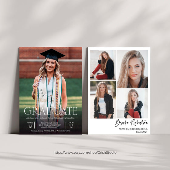 Digital Graduation Invitation Graduation Party Invitation GR104