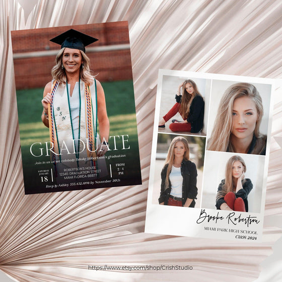 Digital Graduation Invitation Graduation Party Invitation GR104
